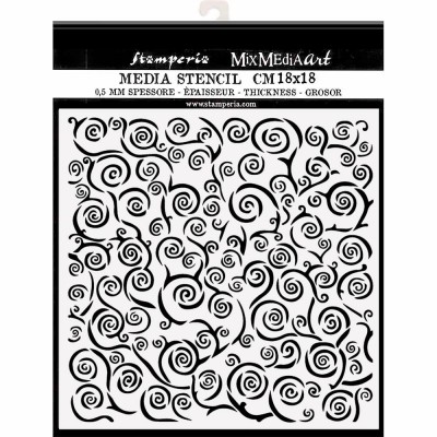 Stamperia - Stencil Klimt «Spiral Pattern» 7" X 7"