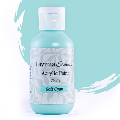 Lavinia -  «Chalk Acrylic Paint» couleur «Soft Cyan» 60ml
