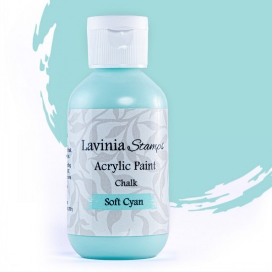 Lavinia -  «Chalk Acrylic Paint» couleur «Soft Cyan» 60ml
