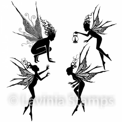 Lavinia - Estampes ensemble «Fairy Foragers» 4 pqt