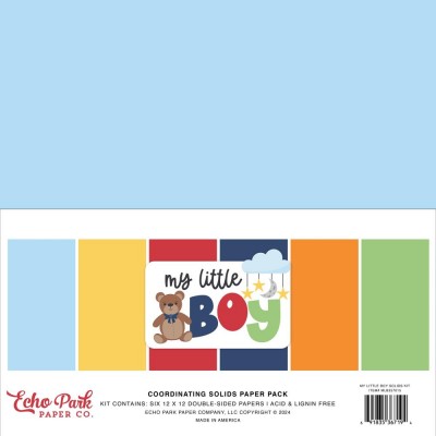 Echo Park - Bloc de  papier  «My Littlle Boy»  12" X 12"   6 feuilles