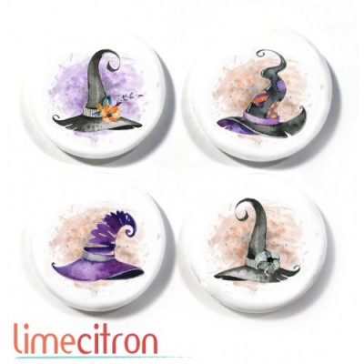 Lime Citron - badge 411 «Chapeau de sorcières»