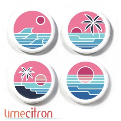 Lime Citron - badge 425 «À la plage rose»