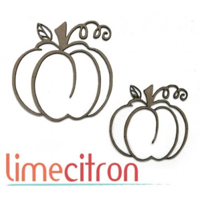 Lime Citron - Chipboard «Citrouilles»
