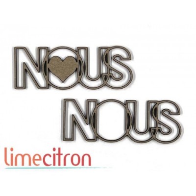Lime Citron - Chipboard «Nous»