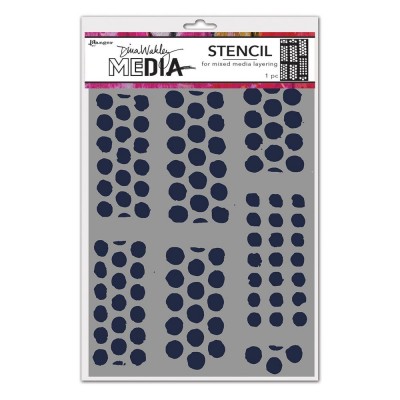 Dina Wakley - Stencil modèle «Dotted Tape» 6" X 9"