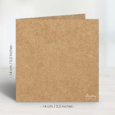 Mintay «Base de cartes Kraft 5.5 X 5.5 » paquet de 10 