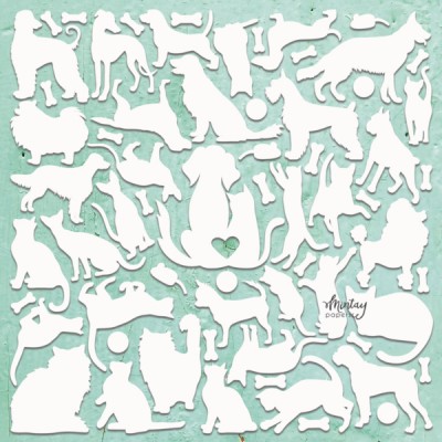  Mintay - Chipboard «Cats And Dogs» 12 x 12
