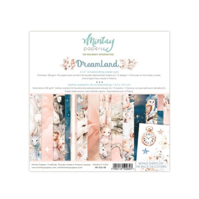  Mintay - Papier 6" X 6"  collection «Dreamland» 24 pages recto-verso