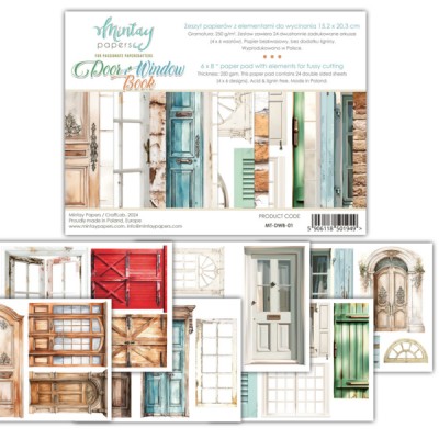 Mintay - Papier 6" X 8"  collection «Door And Window Book» 24 pages recto-verso                      