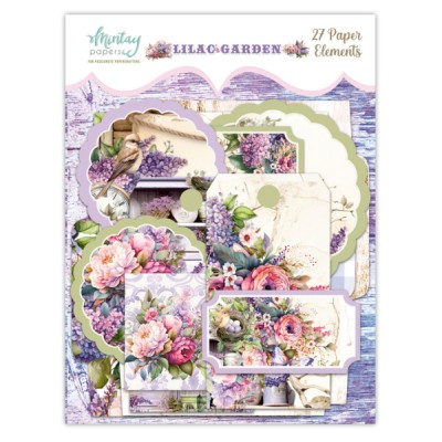  Mintay - Éphéméra Elements «Lilac Garden» ensemble 27 pcs
