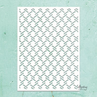  Mintay - Stencil «Checkered Plate» 6 x 8
