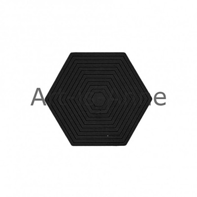 Art-Is-Anne - Chipboard «Multi hexagone-4»NOIR