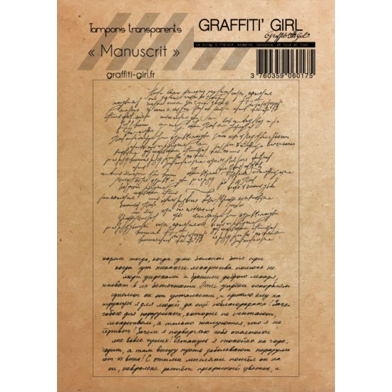 Graffiti Girl - Ensemble Estampes «Manuscrit» 2 pcs