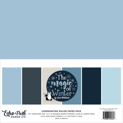 Echo Park - Bloc de  papier  «The Magic of Winter»  12" X 12"   6 feuilles