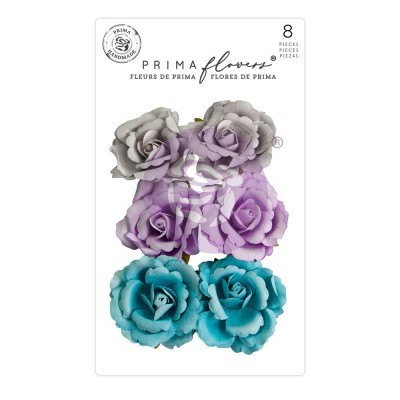 Prima Flowers - Collection Mulberry Paper «Glory/Aquarelle Dreams» 6 pièces