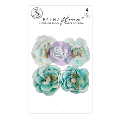 Prima Flowers - Collection Mulberry Paper «Postcards from Paradise/Soft Breeze» 4 pièces