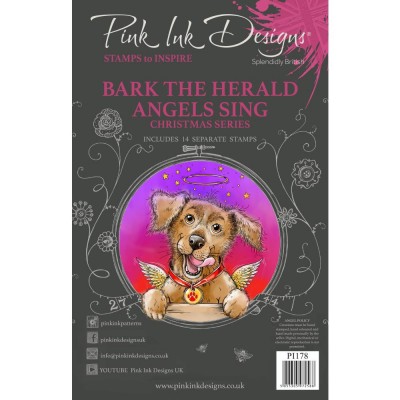 PRÉCOMMANDE- Pink Ink Designs - Ensemble «Christmas Series» collection «Bark The Herald Angel Sings» 14 pièces