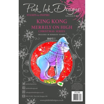 PRÉCOMMANDE- Pink Ink Designs - Ensemble «Christmas Series» collection «King Kong Merrily on High» 10 pièces