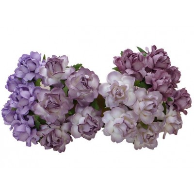 Wild Orchids - Fleurs Mulberry couleur «Purple - Lilac MIX 30mm» 20 pièces