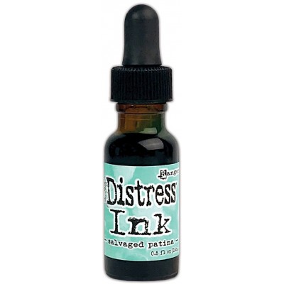  Distress ink Reinkers - Tim Holtz- couleur «Salvaged Patina»