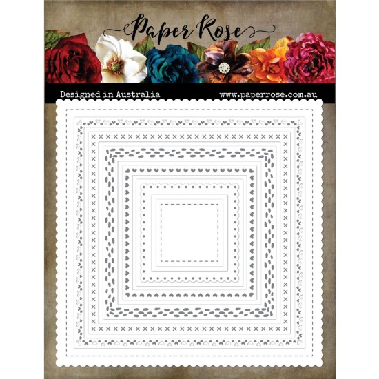  Paper Roses - Dies «Lots & Lots Of Squares  2.0»  9 pcs