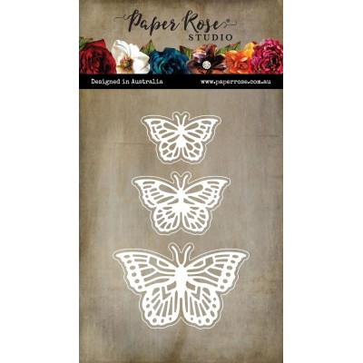  Paper Roses - Dies «Alora Layered Butterfly Trio»  6pcs