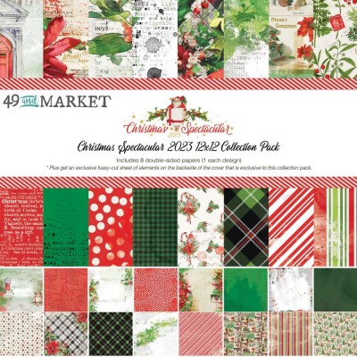 49& Market - bloc de papier collection Christmas Spectacular «Collection Pack» 12 x 12" 8 feuilles