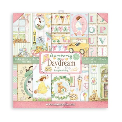Stamperia - Papier 12" X 12" «Daydream», 10 feuilles double- face