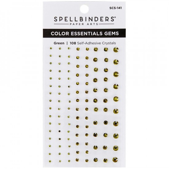 Spellbinders- Color Essentials Gems couleur «Vert» 108/ emballage