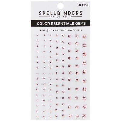 Spellbinders- Color Essentials Gems couleur «Rose» 108/ emballage