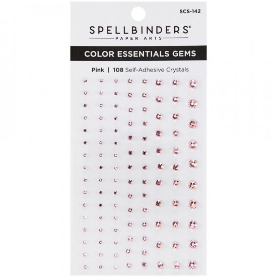 Spellbinders- Color Essentials Gems couleur «Rose» 108/ emballage