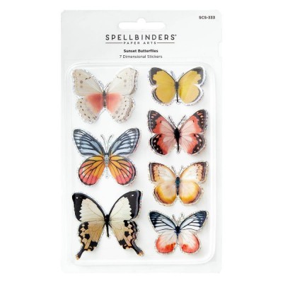 Spellbinders- Éphéméras  «Sunset Butterflies »  7 pcs