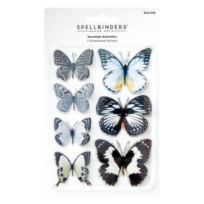 Spellbinders- Éphéméras  «Moonlight Butterflies »  7 pcs