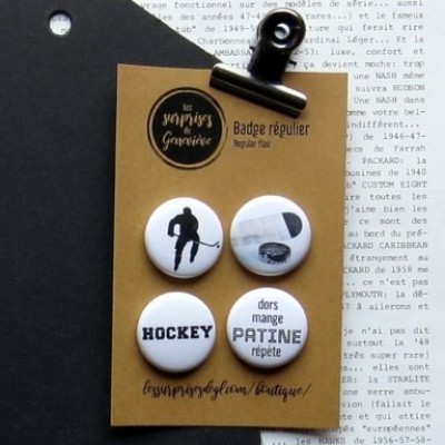Les Surprises de Geneviève - badge 218 «Kit sport hockey»