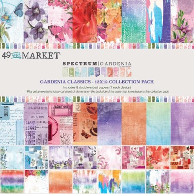 49& Market - bloc de papier collection Sprectrum Gardenia «Classics» 12 x 12" 8 feuilles