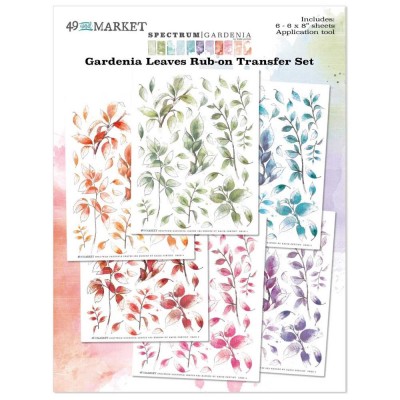 49 & Market - Rub-Ons de la collection Spectrum Gardenia «Leaves»