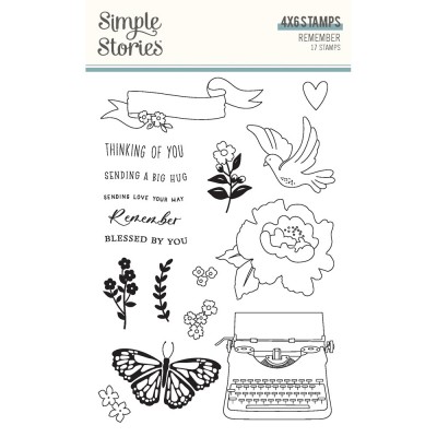 Simple Stories - Estampes collection «Remember» 17 pcs