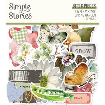 Simple Stories - Éphéméra Bits and Pieces«Simple Vintage Spring Garden» 47 pcs