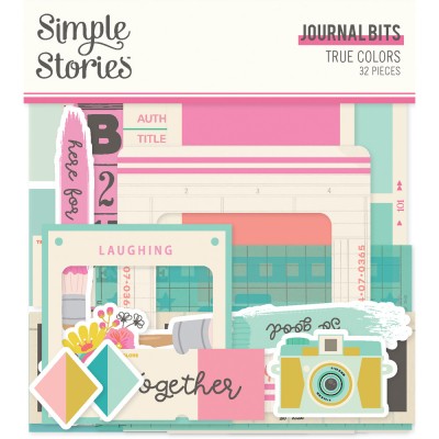Simple Stories - Éphéméra Journal Bits «True Colors» 32 pcs