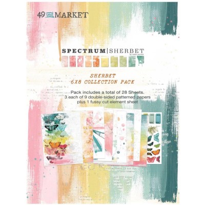 49 & Market - bloc de papier collection Pack «Spectrum Sherbert-Sherbert» 6 X 8" 28 feuilles