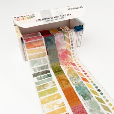 49 & Market - Washi Tape de la collection Spectrum Sherbert «Assorted »  10 mètres