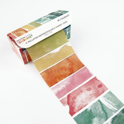 PRÉCOMMANDE-49 & Market - Washi Tape en tissu de la collection  Spectrum Sherbert «Palletes»  10 mètres