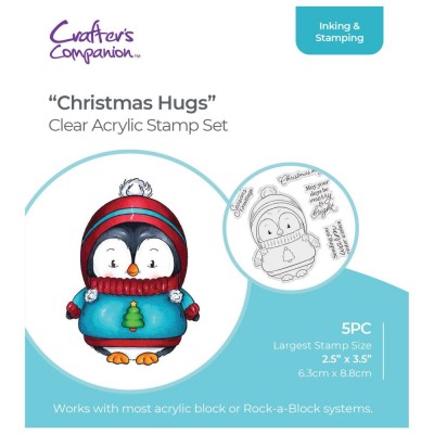 Crafter's Companion- Estampes «Christmas Hugs» 1 pièce