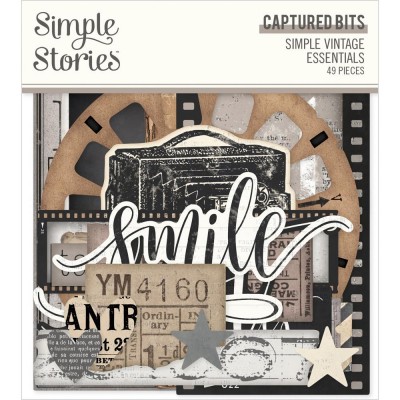 Simple Stories - Éphéméra Captured Bits «Simple Vintage Essentials» 49 pcs