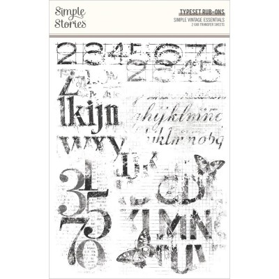 Simple Stories - Rub-ons «Simple Vintage Essentials/Typeset» 