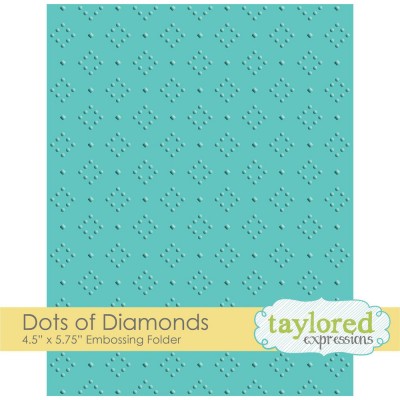 Taylored Expressions - Plaques à embosser   «Dots Of Diamonds» 4.5" x 5.75"