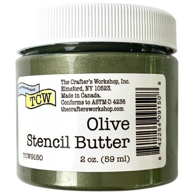 TCW - Stencil Butter couleur «Olive» 2 oz  