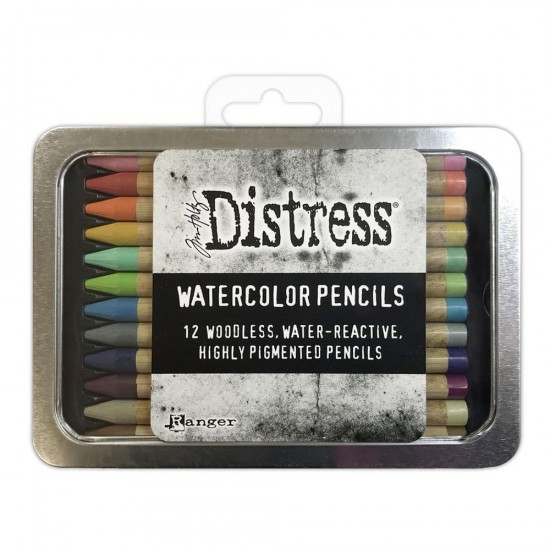 PRÉCOMMANDE- Distress - Crayons soluble à l'eau "Watercolor Pencil Set 2" 12pcs