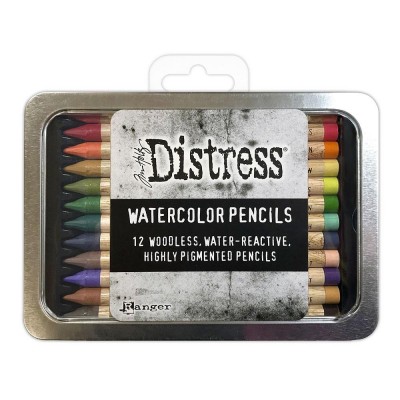 Distress - Crayons soluble à l'eau "Watercolor Pencil Set 4" 12pcs